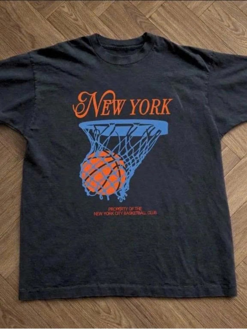 New York Basketball Graphic T-Shirt - Black